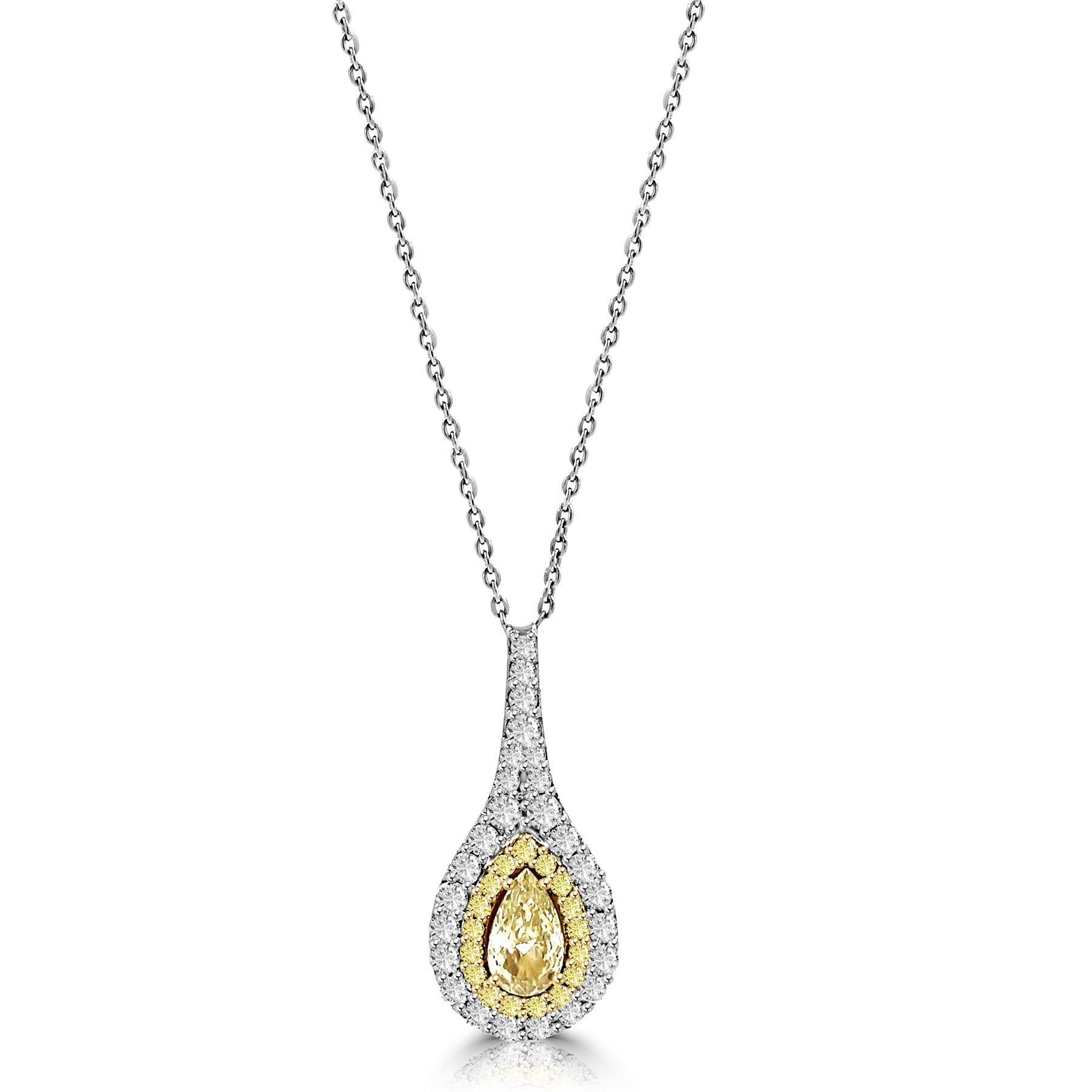 Colorstar Fancy Yellow Diamond Pendant