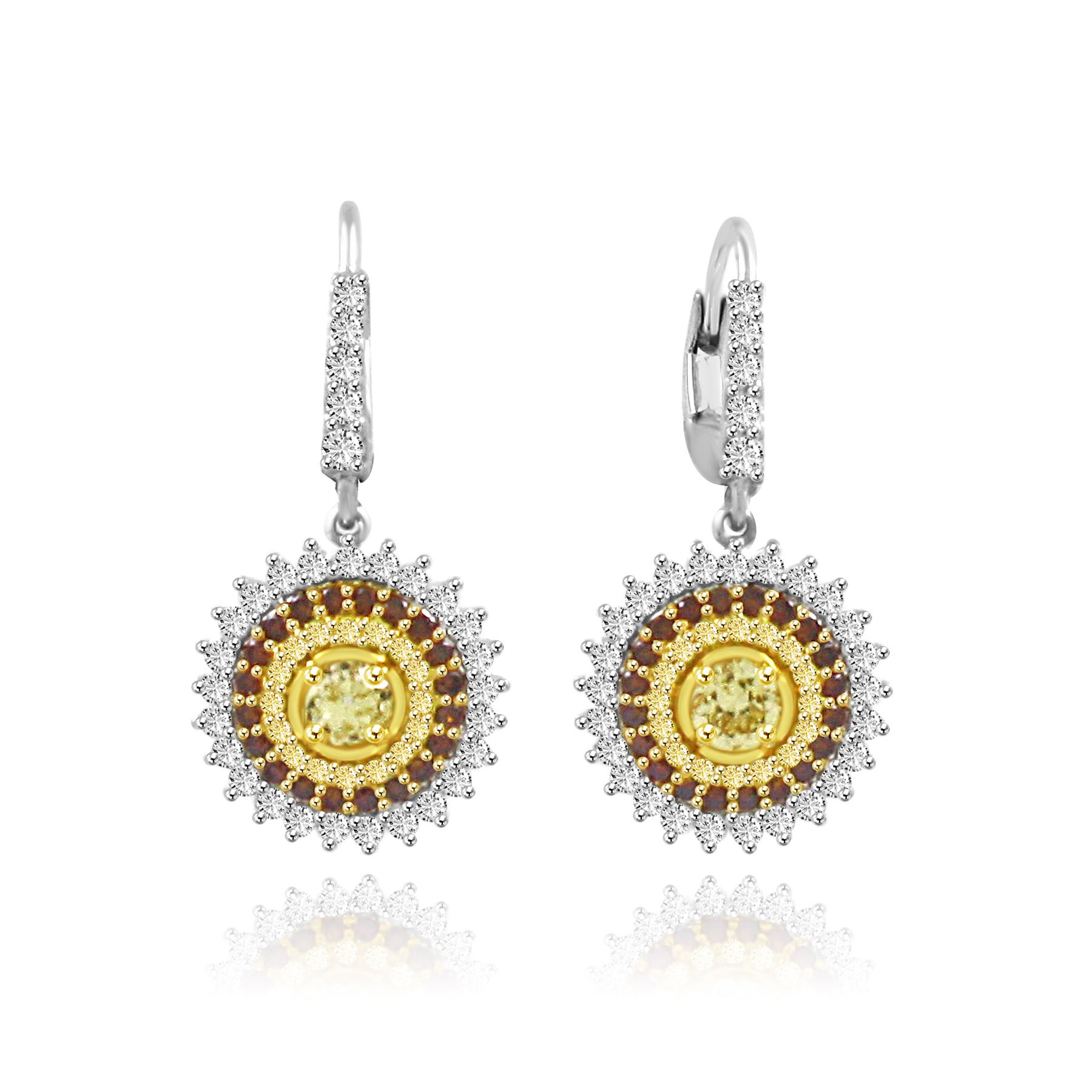 Colorstar Fancy color Diamond Earrings Image